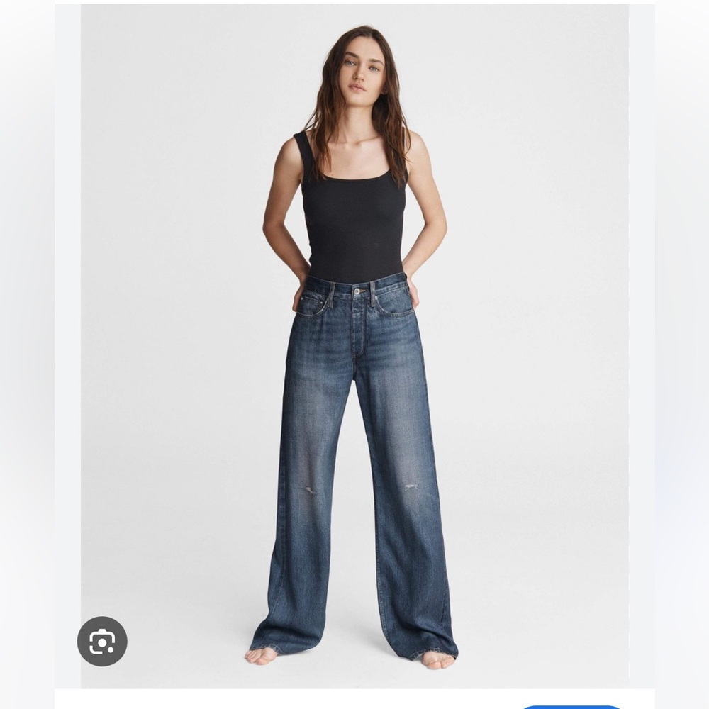 rag & bone Miramar Wide Leg Sweatpant Jeans